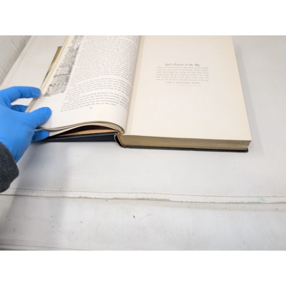 Vintage Golden Treasury of Bible Stories Arthur Spalding Hard Cover Book 1954 - Picture 11 of 16